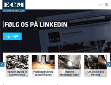 Tablet Screenshot of ecm.dk